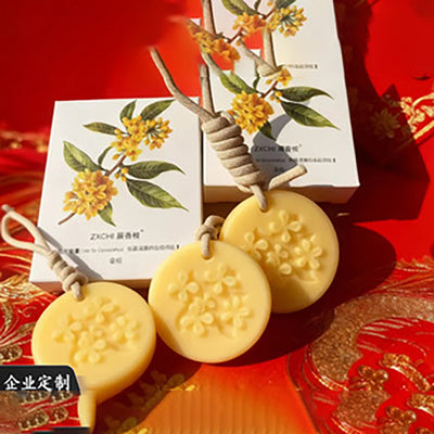 Osmanthus Relief Wax Scented Tablet - Botanical Fragrance Hanging Decor
