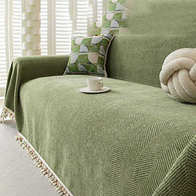 Chenille Sofa Cover - Modern Luxury Full-Body Slipcover
