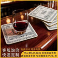 加厚软木中纤板餐饮茶杯垫吸水餐桌防烫logo印刷礼品杯垫厂家定制