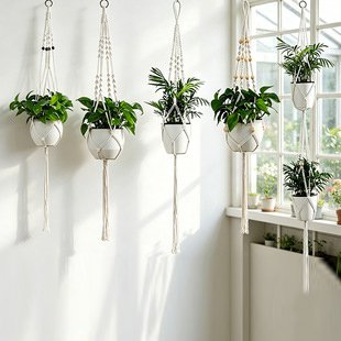 Handcrafted Cotton Rope Plant Hanger